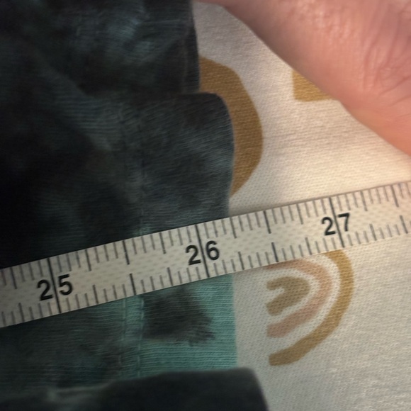 Hybrid‎ Apparel Womens Medium Teal Black Tie Dye Heart Graphic Crewneck Tee - Picture 6 of 6